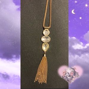 💀Gold Tassel Necklace